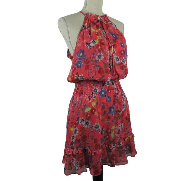 Parker Serenity Silk Tiered Ruffle Mini Dress Size M $370 - Picture 5 of 10